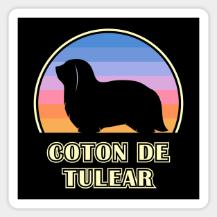 Coton de Tulear Vintage Sunset Dog Sticker